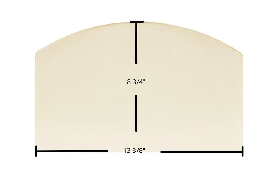 Hudson River Catskill Wood Stove Ceramic Glass Panel (13 3/8" x 8 3/4") | HUD-Cat-Arch OEM Archtop Replacement - Total Hearth