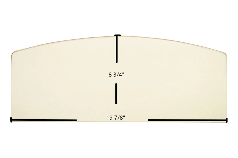 King 2007 / 2007B Ceramic Glass Panel – 19 7/8" x 8 3/4" (Part #891108) - Total Hearth