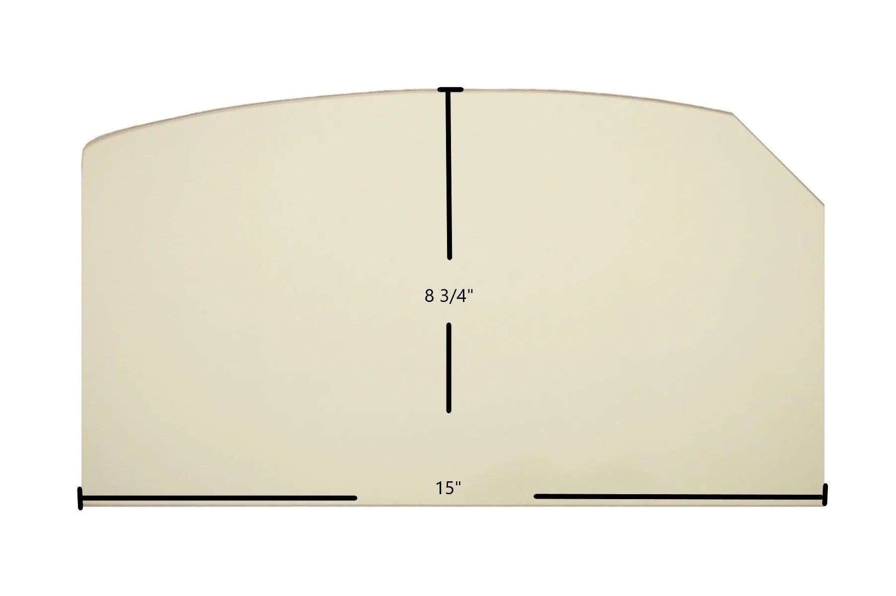 Lopi 380 / 440 Single Door, Model X Ceramic Glass Panel – 15" x 8 3/4" (Part #994-00099) - Total Hearth