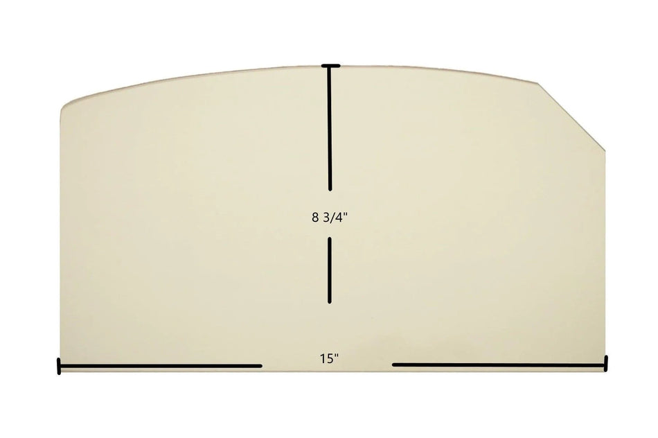 Lopi 380 / 440 Single Door, Model X Ceramic Glass Panel – 15" x 8 3/4" (Part #994-00099) - Total Hearth