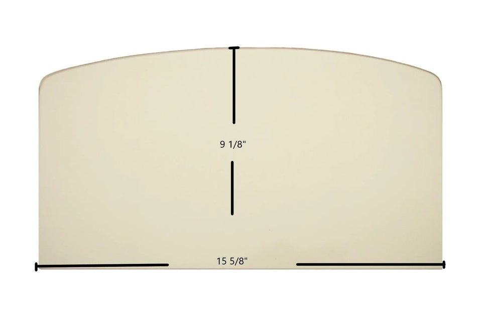Lopi LX / FL / S / SX / 400 PS / 380 / 440 / 520 / X (Small) Ceramic Glass Panel – 15 5/8" x 9 1/8" (Part #994-00100) - Total Hearth