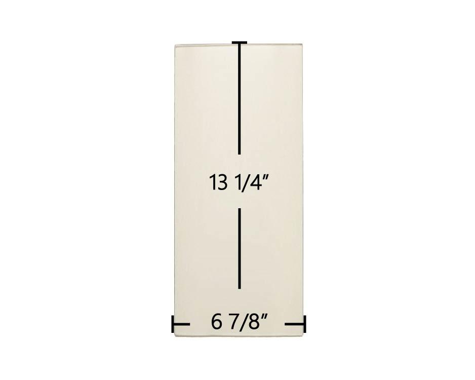 Lopi Yankee Bay Side Ceramic Glass Panel – 6 7/8" x 13 1/4" (Part #91002005) - Total Hearth
