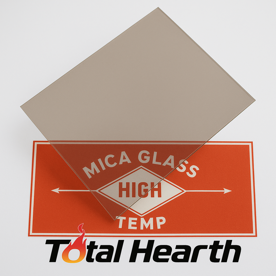 Mica Glass – 4" x 4" | Thin, Clear Replacement for Antique Stove Windows