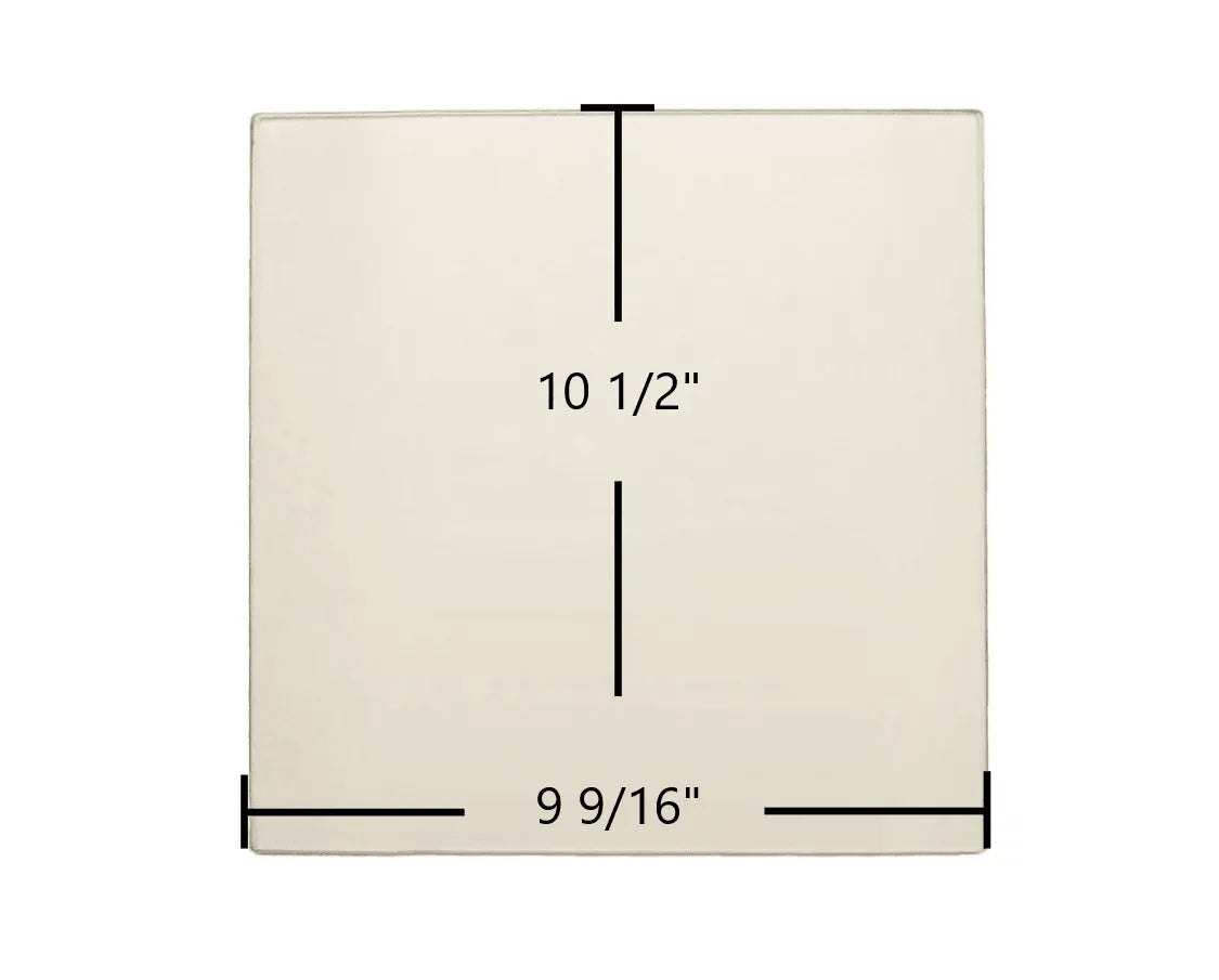 Morso S81 / S81-90 Ceramic Glass Panel – 9 9/16" x 10 1/2" (Part #57811800) - Total Hearth
