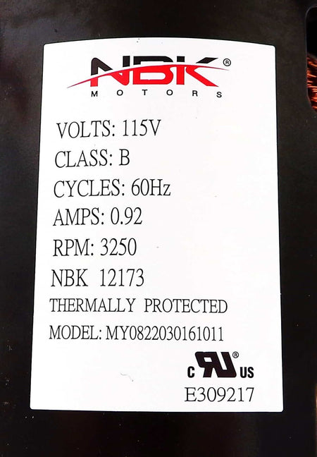 NBK-12173 Draft Inducer Blower Motor | Fasco A129 - view 2