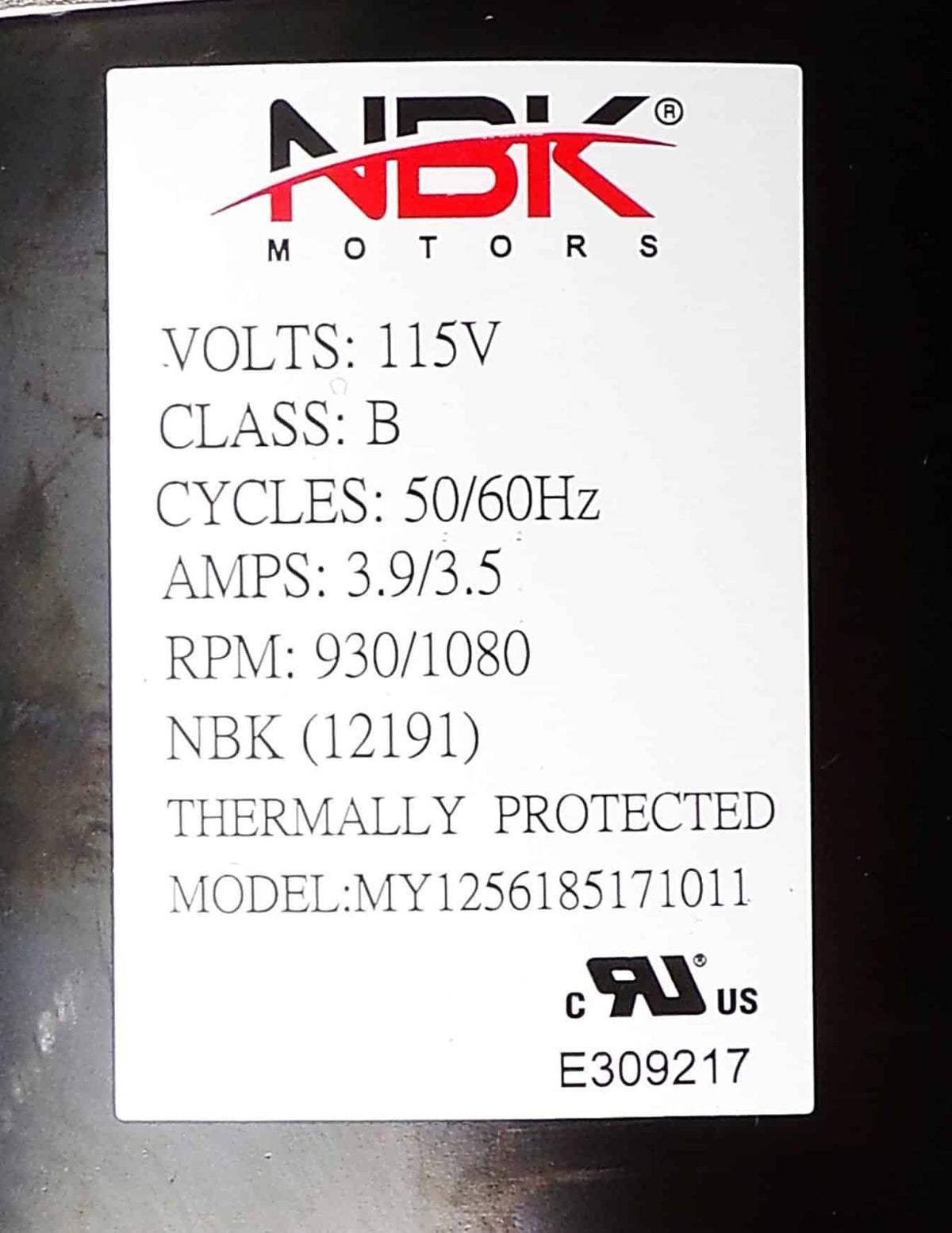 NBK-12191 Centrifugal Blower Motor | Dayton 1TDT5 - view 3