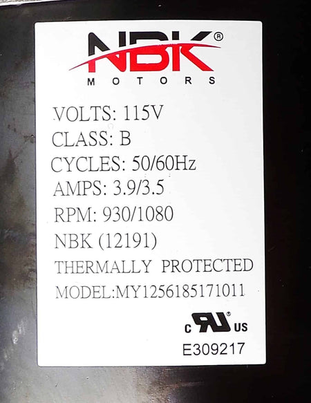 NBK-12191 Centrifugal Blower Motor | Dayton 1TDT5 - view 3