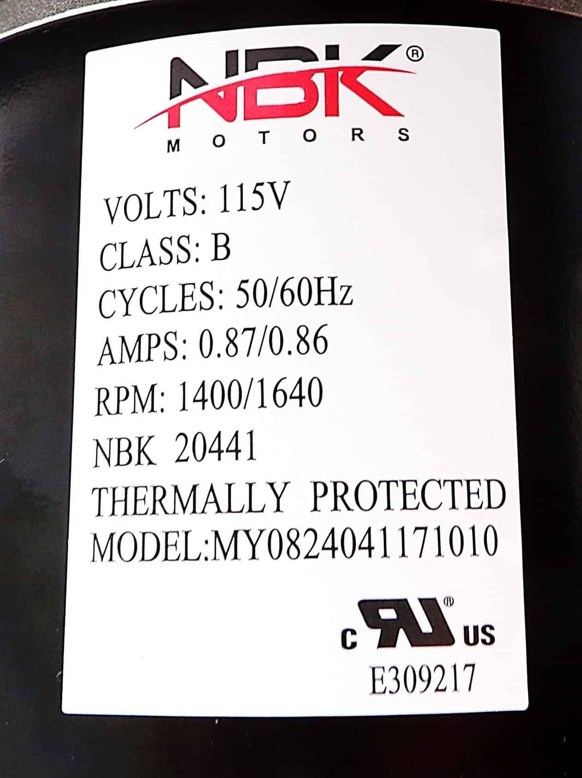 NBK-20441 Blower Motor | Dayton 1TDV4 - view 3