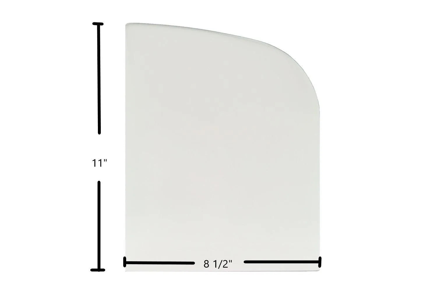 Napoleon 1600C / 1600C-1 Ceramic Glass Panel (8 1/2" x 11") – Replaces W010-2363 - Total Hearth