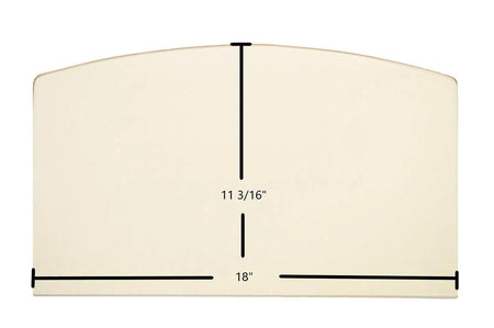 Osburn 2000 Arched Ceramic Glass Panel (18" x 11 3/16") – Replaces SE65025 - Total Hearth
