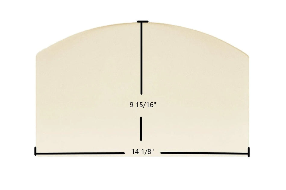 PelPro Arch Top Pellet PPC90 Ceramic Glass Panel (14 1/8" x 9 15/16") – Replaces SRV-7081-173 - Total Hearth