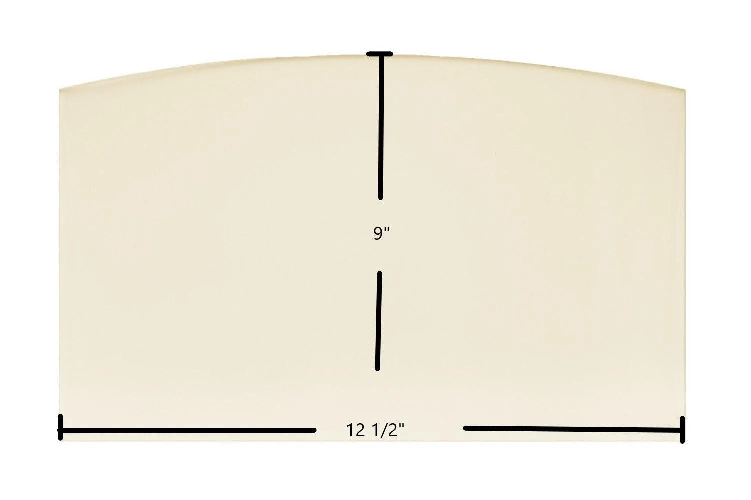 PelPro Arch Top Pellet PP60 / PP70 / PP130 Ceramic Glass Panel (12 1/2" x 9") – Replaces SRV-7081-173 - Total Hearth