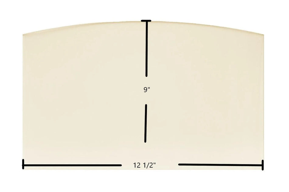 PelPro Arch Top Pellet PP60 / PP70 / PP130 Ceramic Glass Panel (12 1/2" x 9") – Replaces SRV-7081-173 - Total Hearth