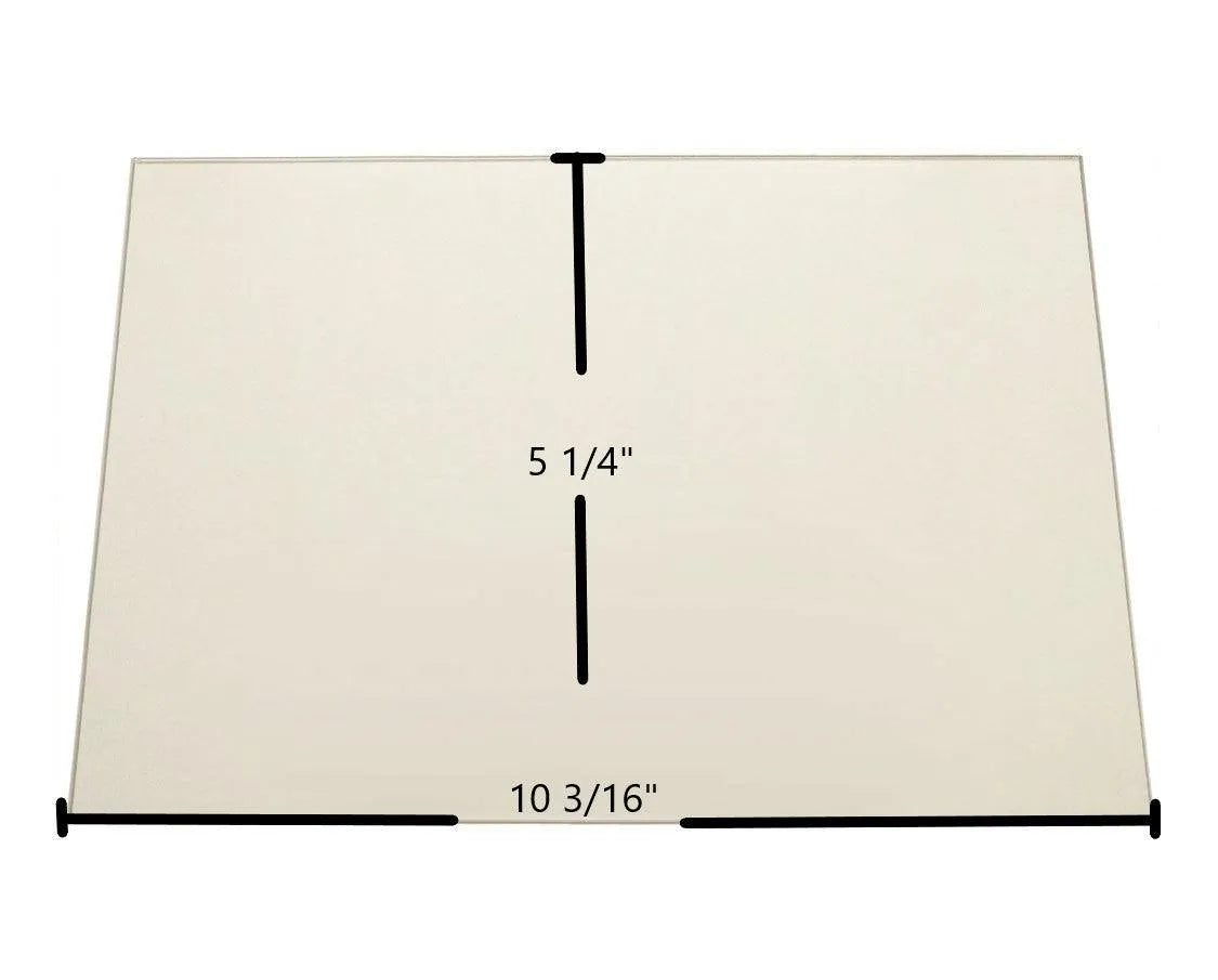 Quadra-Fire 1000 Pellet Stove Ceramic Glass Panel – 10 3/16" x 5 1/4" (Part 811-0080) - Total Hearth