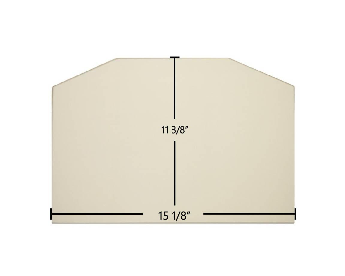 RSF Mariah DV 15 1/8" x 11 3/8" Ceramic Glass Panel – High-Temperature Replacement - Total Hearth