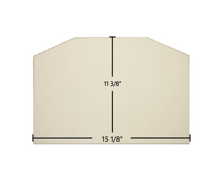RSF Mariah DV 15 1/8" x 11 3/8" Ceramic Glass Panel – High-Temperature Replacement - Total Hearth