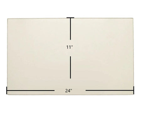 Russo 2 & 3 Glass Panel (R-001-0204) – 24" x 11" High-Temperature Ceramic Replacement - Total Hearth