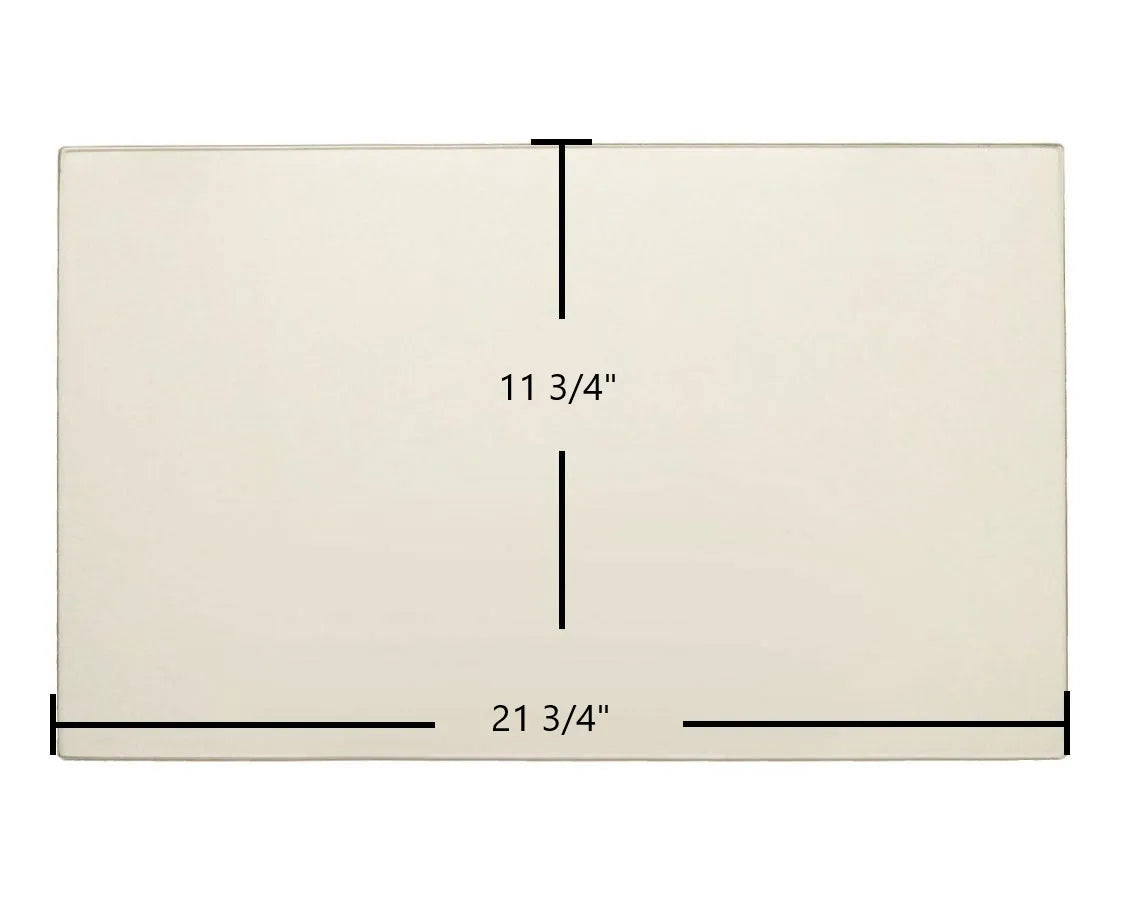 Russo GV30 Glass Panel (R-061-2437) – 21 3/4" x 11 3/4" High-Temperature Ceramic Replacement - Total Hearth