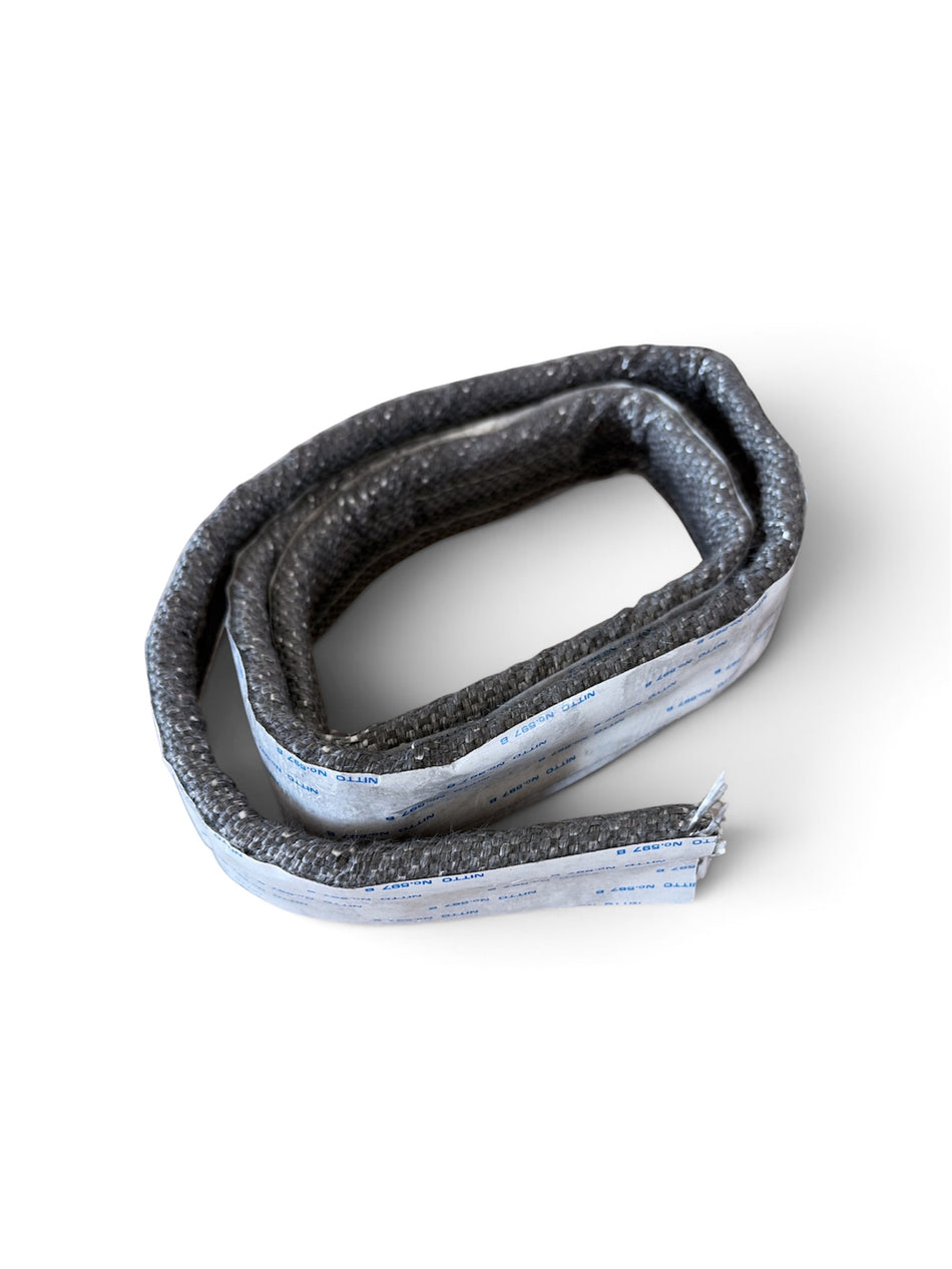 Superior Fireplaces 6AL Tadpole Gasket – 1/2" Bulb x 1-1/4" Overall – Graphite Fiberglass PSA – 10'