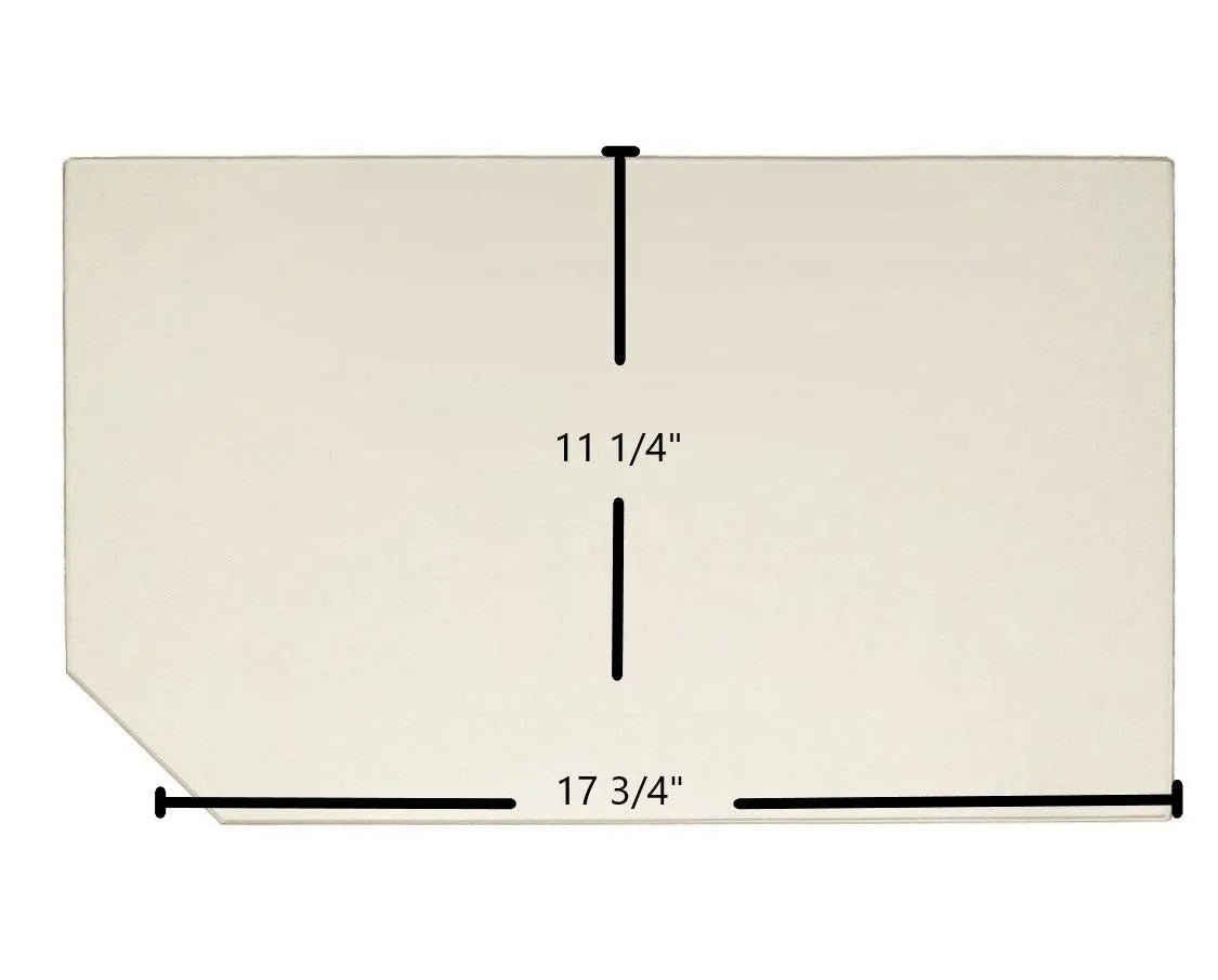 Silent Flame Glass Panel – 17 3/4" x 11 1/4" High-Temperature Ceramic Replacement - Total Hearth