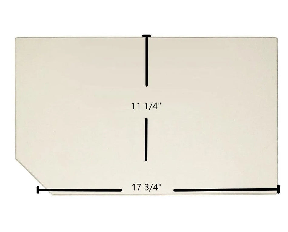 Silent Flame Glass Panel – 17 3/4" x 11 1/4" High-Temperature Ceramic Replacement - Total Hearth