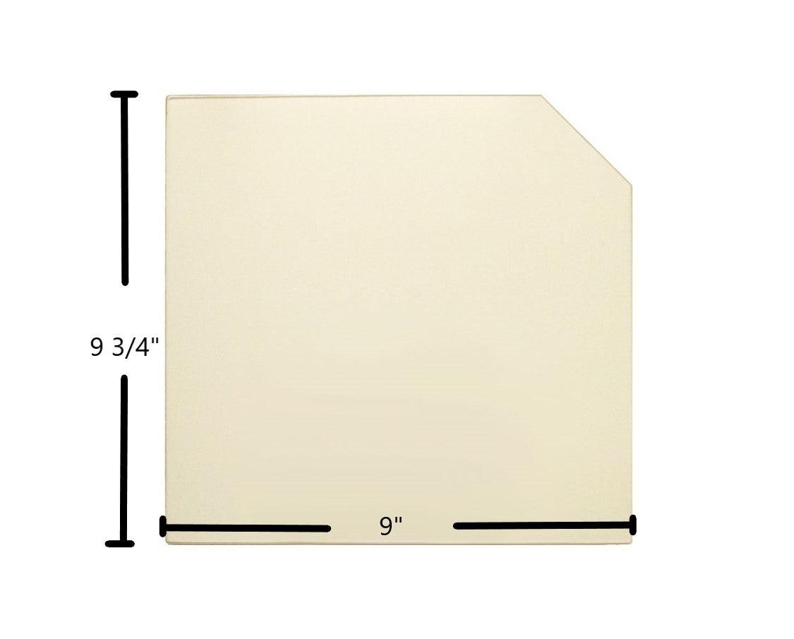 Squire 25" Fireview Glass Panel (7G25FV) – 9" x 9 3/4" High-Temperature Ceramic Replacement - Total Hearth