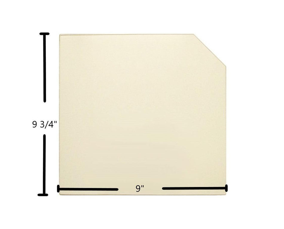 Squire 25" Fireview Glass Panel (7G25FV) – 9" x 9 3/4" High-Temperature Ceramic Replacement - Total Hearth