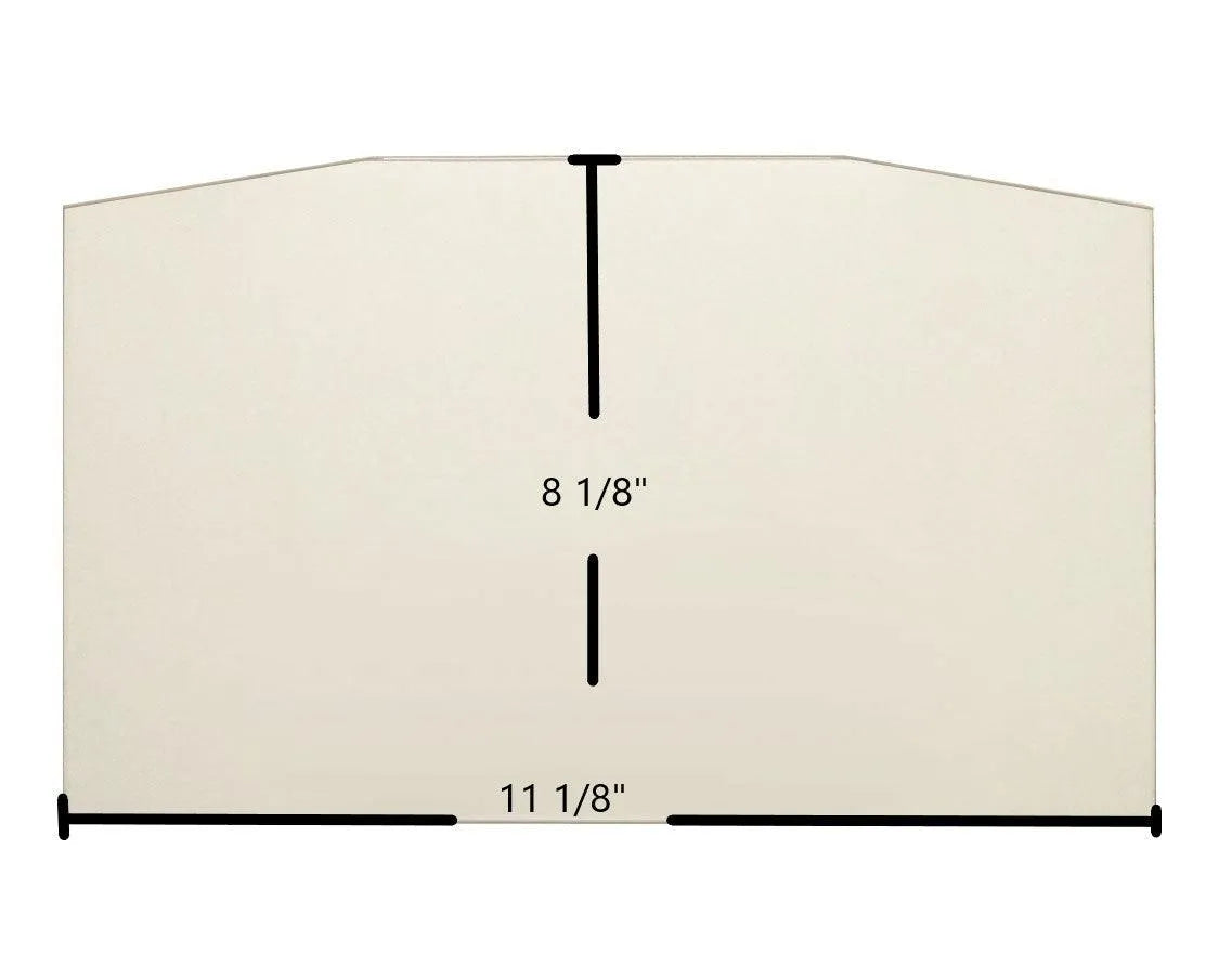 Sweet Home Small Single Door Ceramic Glass Panel (7GSHS) – 11 1/8" x 8 1/8" - Total Hearth