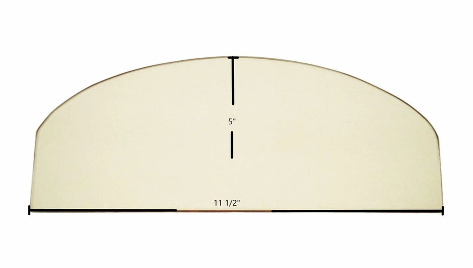 Vermont Castings Resolute Single Door Glass Panel (11 1/2" x 5") | OEM High-Temp Replacement - Total Hearth