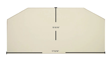 Waterford Emerald Glass Panel (17 9/16" x 10 9/16") | High-Temp Ceramic Replacement | USA-Made Wood Stove Glass - Total Hearth