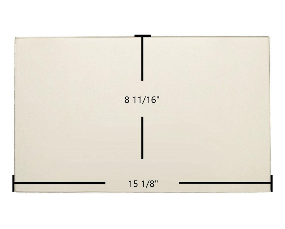 American Energy Magnum 6500, Magnum 7500, Country Side, Queen Anne Glass – 15 1/8" x 8 11/16" (Part #MF3531) - Total Hearth