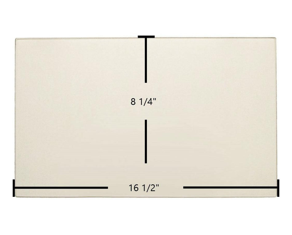 US Stove American Harvest Pellet 6033, 6035, 6037 Ceramic Glass Panel (891075) – 16 1/2" x 8 1/4" - Total Hearth