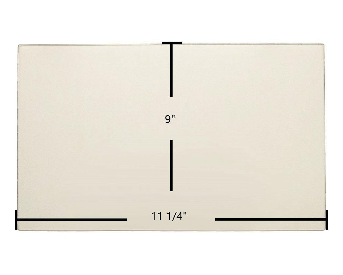 Regency Center Ceramic Glass Panel – 11 1/4" x 9" (Part 0610-8019 / 7GA36C-1) - Total Hearth