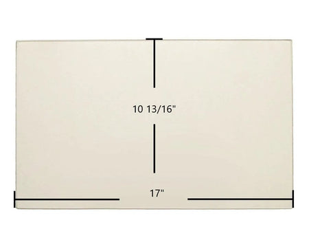 St. Croix Ashby & Afton Bay Front Glass Panel (80P20034-R) – 17" x 10 13/16" High-Temperature Ceramic Replacement - Total Hearth