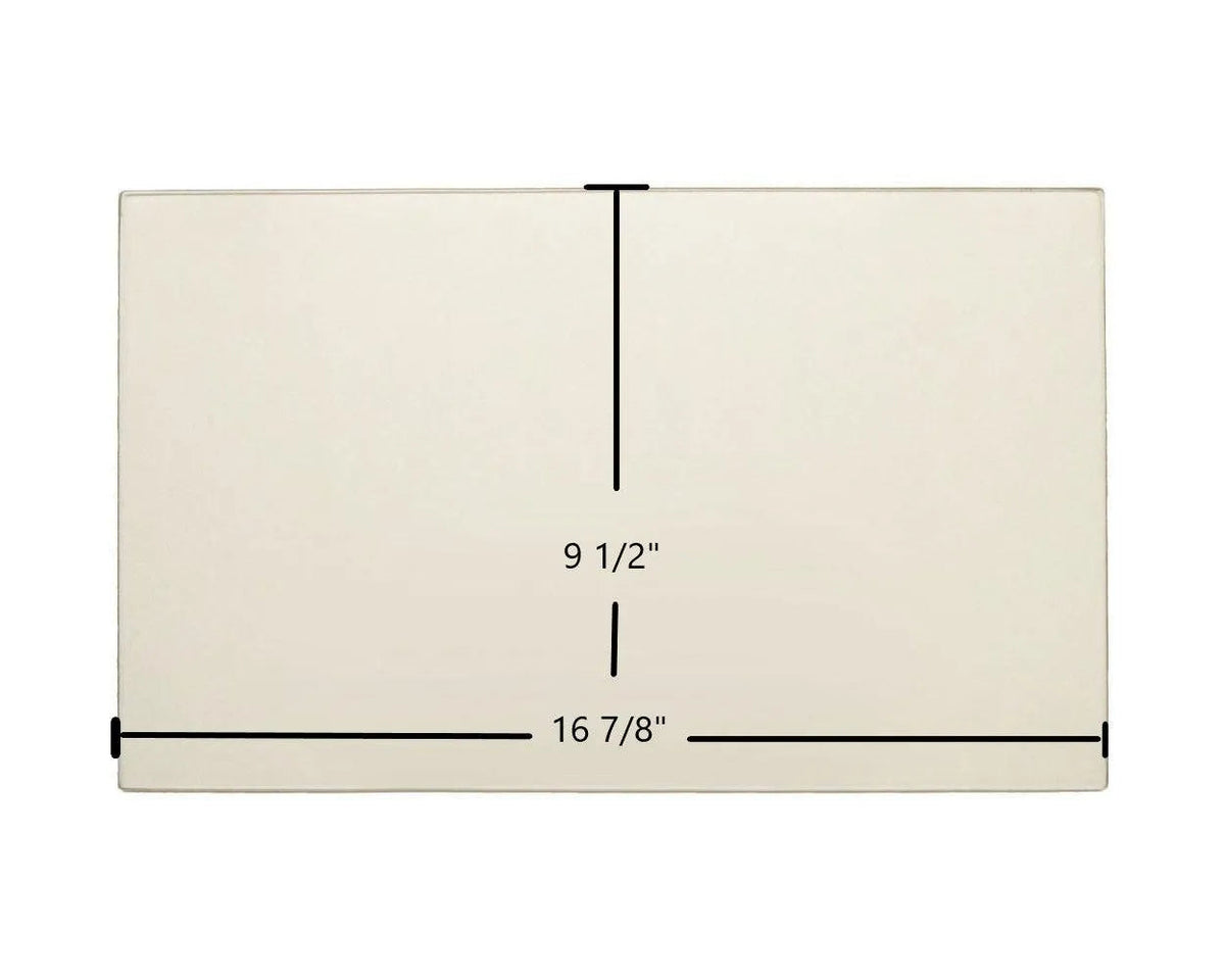 Ashley AFS241 Door Glass Replacement – 16 7/8" x 9 1/2" Ceramic Panel (053350) - Total Hearth