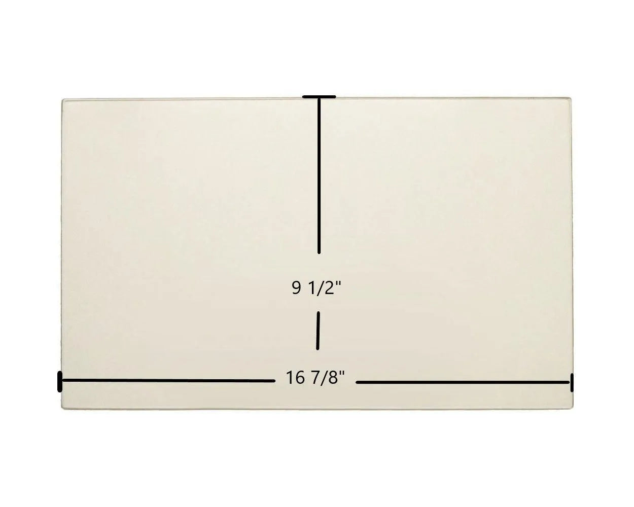 Ashley AFS241 Door Glass Replacement – 16 7/8" x 9 1/2" Ceramic Panel (053350) - Total Hearth