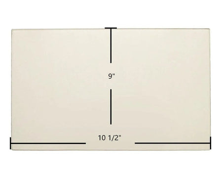 Ashley Door Glass Replacement – 9" x 10 1/2" Ceramic Glass Panel - Total Hearth