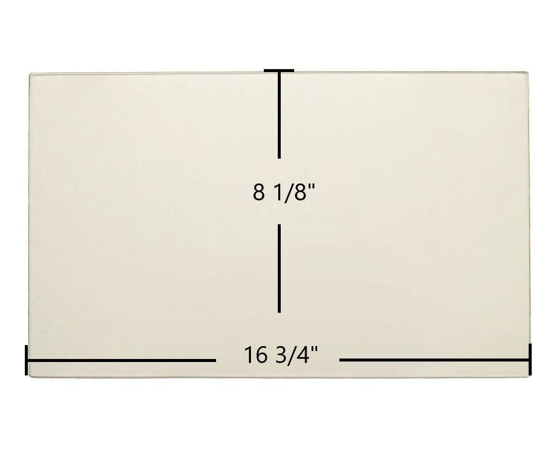 Ashley AHI1 Door Glass Replacement – 16 3/4" x 8 1/8" Ceramic Panel (AHI1) - Total Hearth