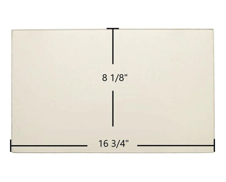 Ashley AHI1 Door Glass Replacement – 16 3/4" x 8 1/8" Ceramic Panel (AHI1) - Total Hearth