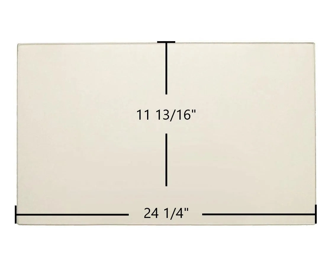 Austroflamm Tria Door Glass Replacement – 24 1/4" x 11 13/16" High-Temperature Ceramic Glass Panel (712822) - Total Hearth