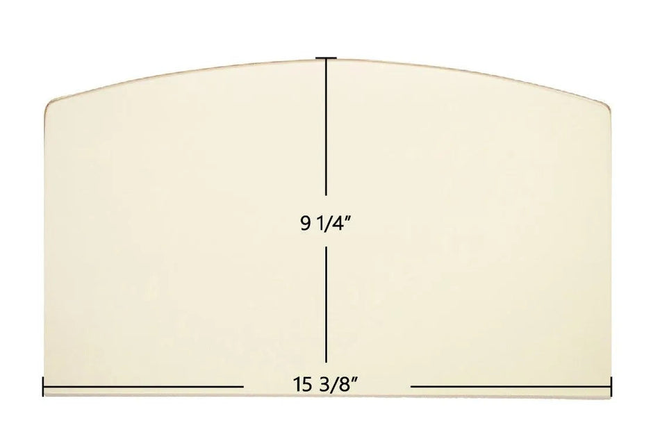 Lopi Republic 1250 / 1750 Archtop Ceramic Glass Panel – 15 3/8" x 9 1/4" (Part #250-00172) - Total Hearth