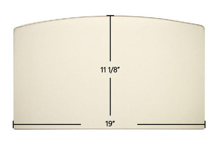 Bayard 32 Door Glass Replacement – 19" x 11 1/8" Archtop High-Temperature Ceramic Glass Panel (Bayard 32) - Total Hearth