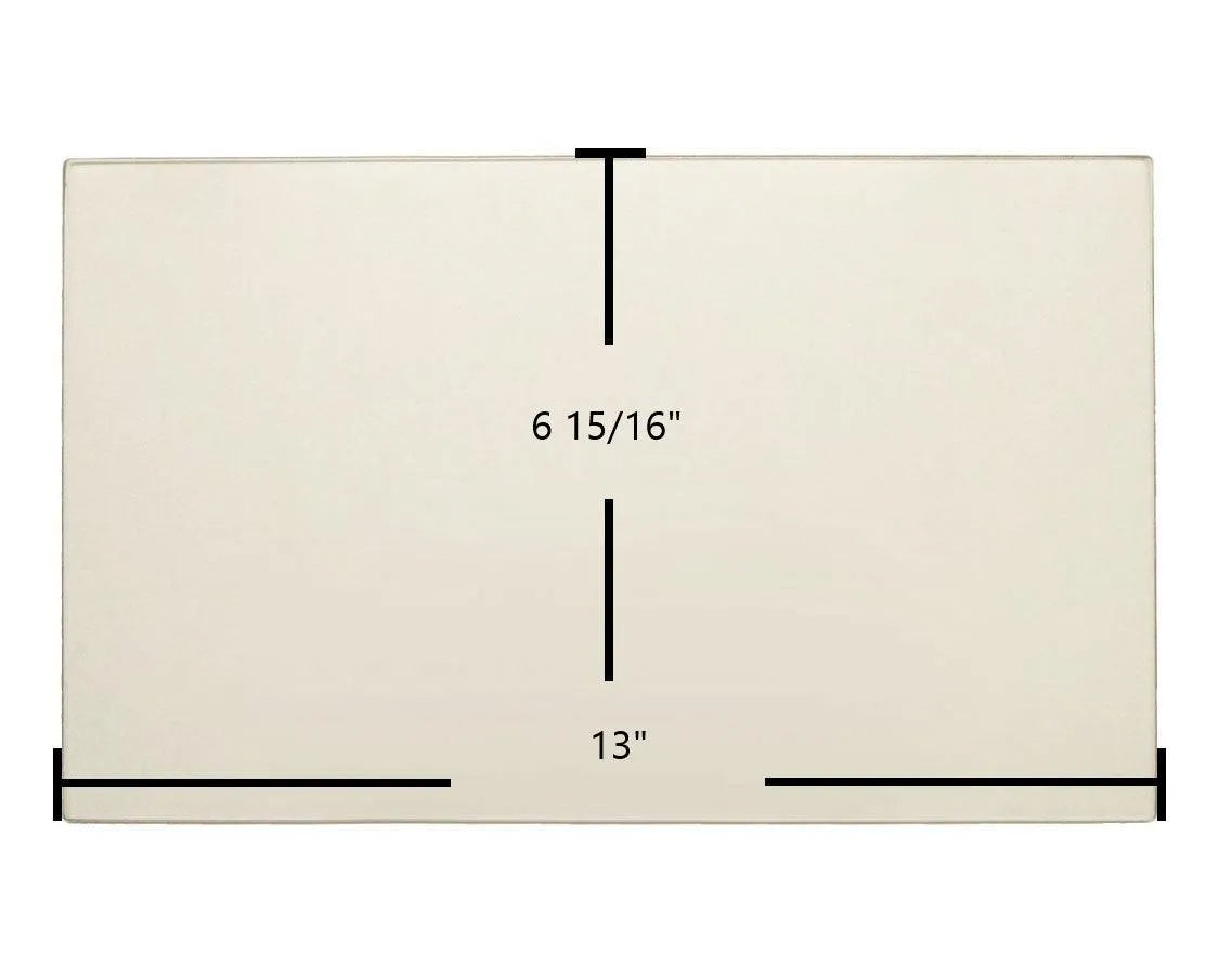 Big Jim’s Door Glass Replacement – 13" x 6 15/16" High-Temperature Ceramic Glass Panel (Big Jims) - Total Hearth