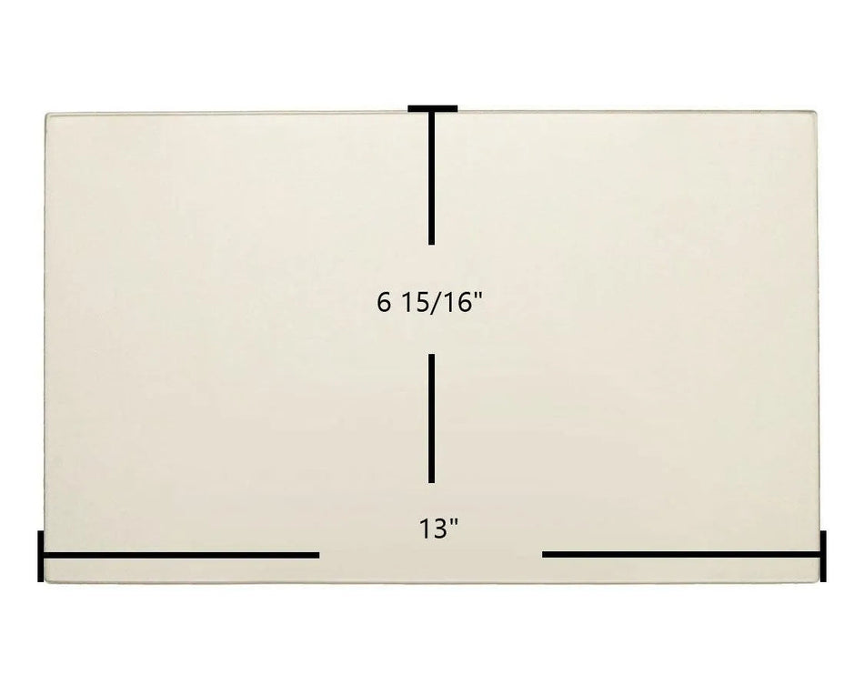 Big Jim’s Door Glass Replacement – 13" x 6 15/16" High-Temperature Ceramic Glass Panel (Big Jims) - Total Hearth