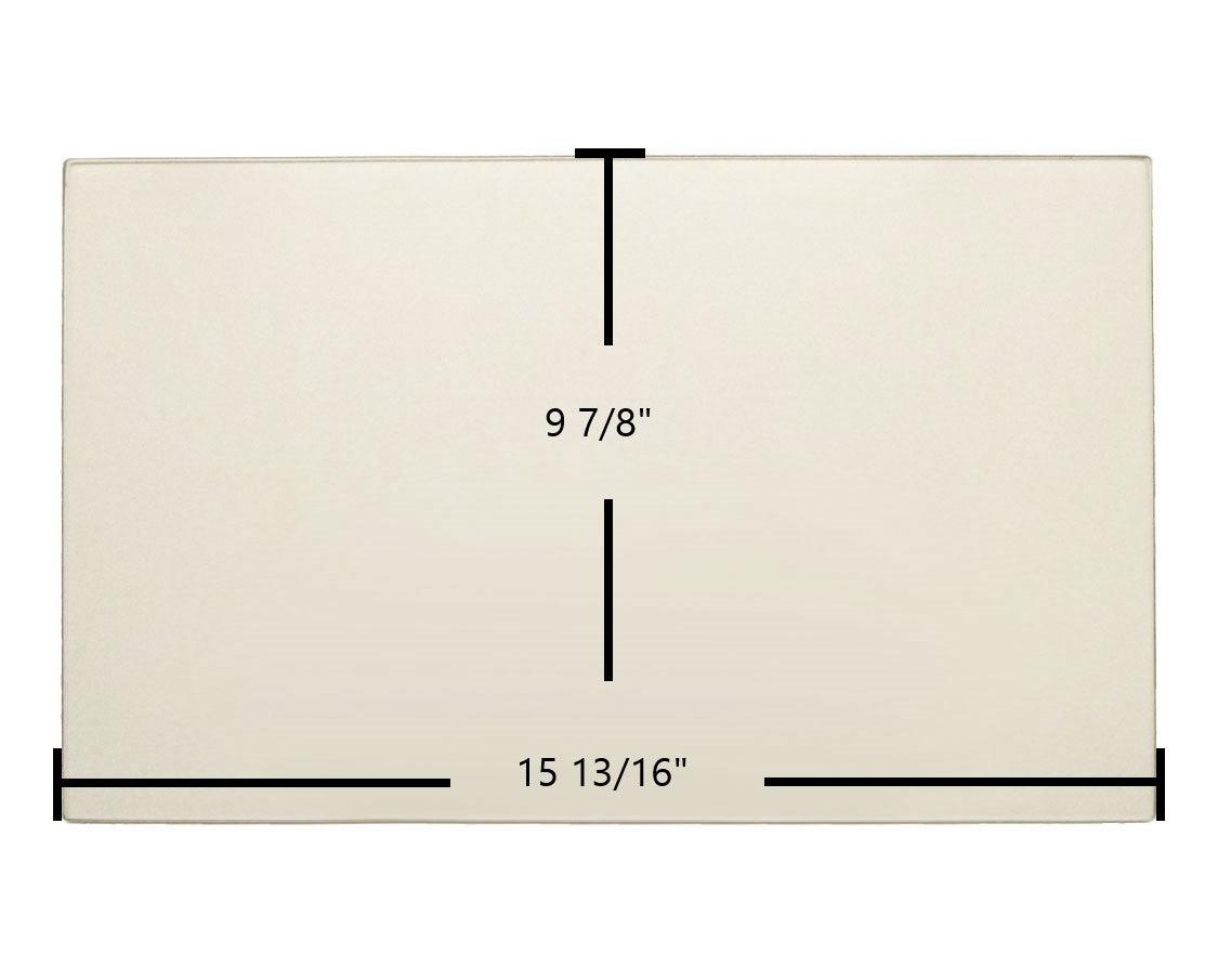 Blaze King Princess, PI29, PE32, PE1006, PEJ1006, PEJ1106 Door Glass Replacement – 15 13/16" x 9 7/8" High-Temperature Ceramic Glass Panel (130-0246 / s.z0246) - Total Hearth