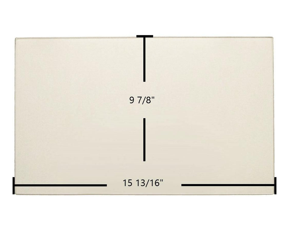 Blaze King Princess, PI29, PE32, PE1006, PEJ1006, PEJ1106 Door Glass Replacement – 15 13/16" x 9 7/8" High-Temperature Ceramic Glass Panel (130-0246 / s.z0246) - Total Hearth