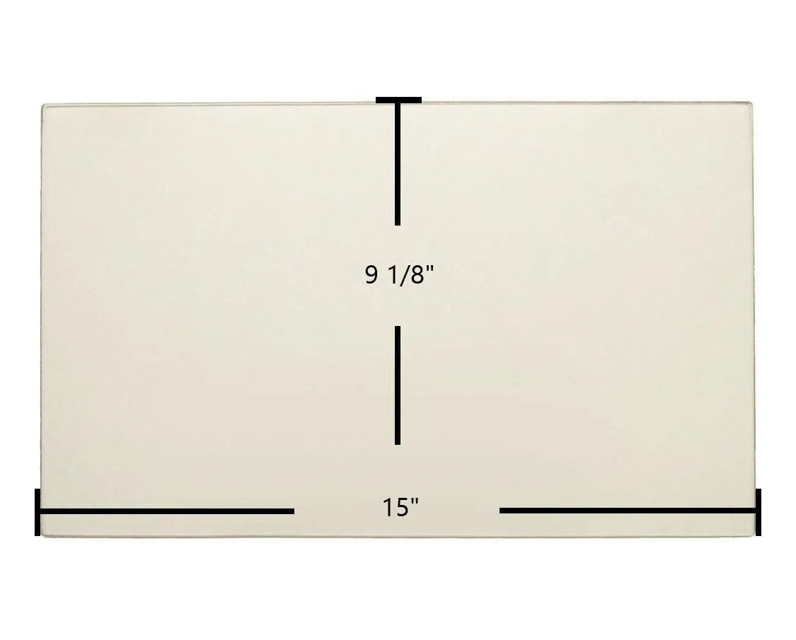 Blaze King Royal Guardian RGT-3001 Door Glass Replacement – 9 1/8" x 15" High-Temperature Ceramic Glass Panel (RGT-3001) - Total Hearth