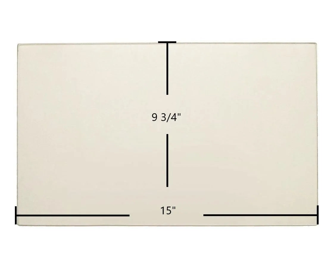Blaze King Ashford AF20 Door Glass Replacement – 15" x 9 3/4" High-Temperature Ceramic Glass Panel (Z0256) - Total Hearth