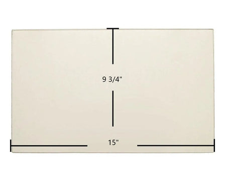Blaze King Ashford AF20 Door Glass Replacement – 15" x 9 3/4" High-Temperature Ceramic Glass Panel (Z0256) - Total Hearth