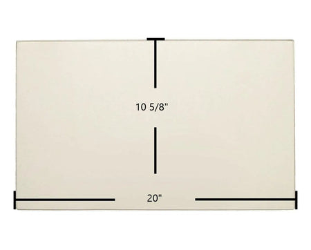 Blue Ridge 7GBRL Door Glass Replacement – 20" x 10 5/8" High-Temperature Ceramic Glass Panel (BGBRL) - Total Hearth